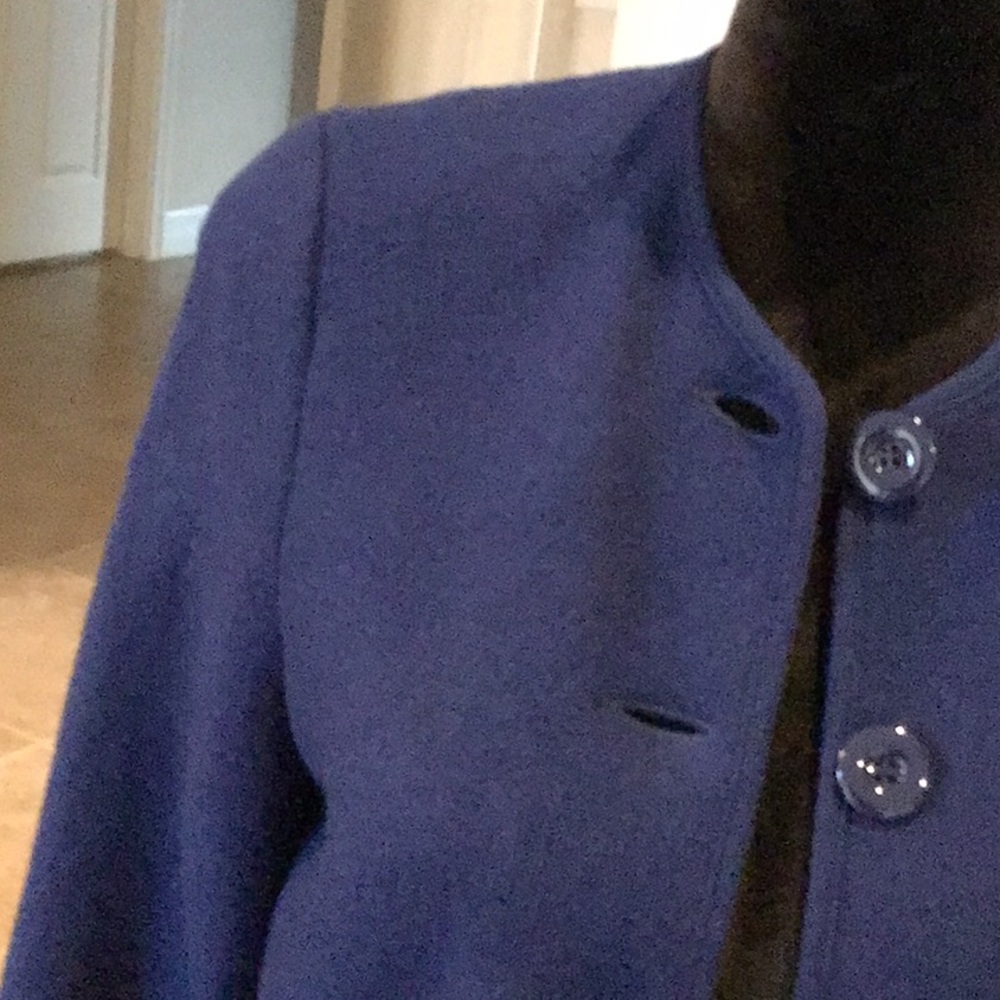 Geiger Wool Jacket, Five Button Front, Dark Blue,… - image 3